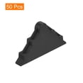 thumbnail image 3 of Uxcell 50Pack Corner Protectors 6x65mm Plastic Triangle Corner Guards Cushion, Black, 3 of 6