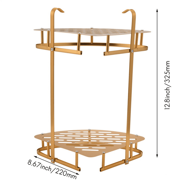 Wall Mount Bathroom Corner Shelf Shower Storage Rack Wall Shampoo Holder Multipurpose Organizer For Hotel Bathroom I320284089