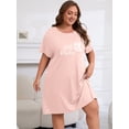 thumbnail image 3 of FEREMO Nightgowns for Women Printed Loungewear Dress With Pockets, 3 of 6