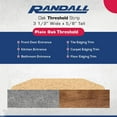 thumbnail image 4 of 3 1/2" Wide x 5/8" High Unfinished Red Oak Threshold (4 FT Long), 4 of 4