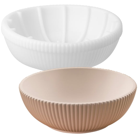 Raindrops Silicone Crafting Mold for Resin and Concrete White Bowl Mold with Easy Release Feature