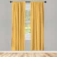 thumbnail image 4 of Ambesonne Nerdy Window Curtains, Hipster Glasses Simplistic, Each 28" W x 84" L, Pale Orange and Cream, 4 of 4