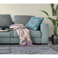 thumbnail image 4 of Amrita Sen Designs  26 x 26 in. Paisley Leaf Geo Broadcloth Indoor & Outdoor Zippered Pillow - Multi Color, 4 of 5