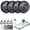Black, variant on Bluetooth Tracker, Smart Air Tracker Tags-4 Pack, Key Finder and Item Locator Works with Apple Find My (iOS Only), with Protective Case/Key Ring/Lanyard, Tracker Tag for Keys/Luggage/Wallet, etc.