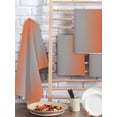 thumbnail image 2 of Orange Gray Ombre Kitchen Dish Towels for Drying Dishes Set of 2, Modern Gradient Abstract Art Waffle Weave Microfiber Hand Tea Bathroom Towels Quick Dry & Absorbent Towel 15.7x23.6, 2 of 7