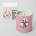thumbnail image 2 of Caroline's Treasures Weimaraner Fleurs Roses 10 oz Pot de Soja Décoratif-Bougies, 2 of 2