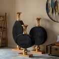 thumbnail image 7 of 44 Inch Vintage Gold and Black Fiberglass Tall Floor Vase - Enhances Home Decor with Farmhouse Charm-Perfect as a Statement Piece for Living Room Centerpiece, Entryway, Dining Room, and Hallway Decor, 7 of 7
