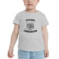 thumbnail image 2 of Future Librarian Funny Toddler T-Shirts for Boys Girls (Gray, Youth L), 2 of 5