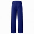 thumbnail image 4 of TAmten Boy Pants Size 10-12 Boys Baggy Sweatpants Open Bottom Straight Wide Leg Athletic Joggers Casual Drawstring Elastic Waist Sweat Pants with Pockets(Blue,11-12 Years), 4 of 5