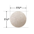 thumbnail image 4 of Super Sliders 1 1/2" Round Self Stick Felt Furniture Pad for Hardwood Beige, 30 pack, 4 of 6
