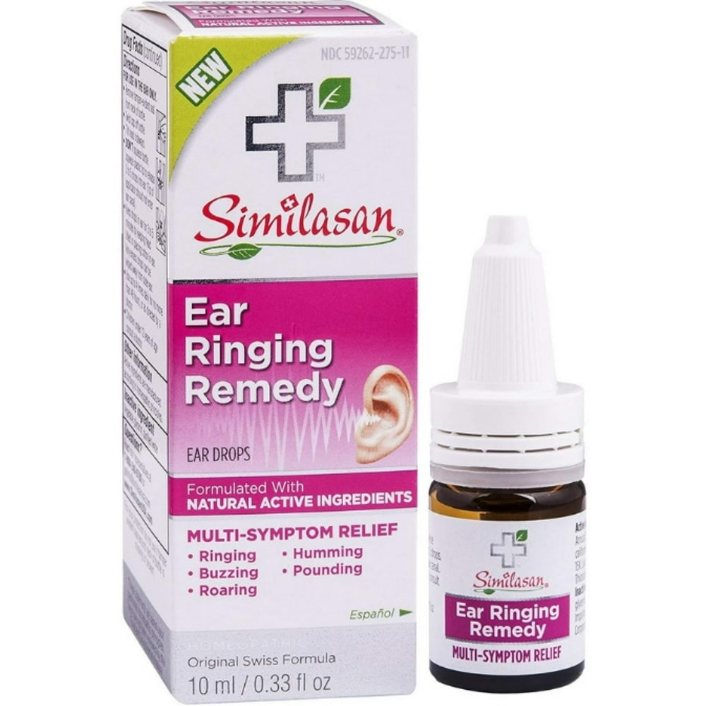 2 Pack Similasan Ear Ringing Remedy Ear Drops, 0.33 oz