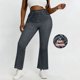 thumbnail image 2 of Pantalones de Cintura Alta para Mujeres Casual Cintura Elástica Caminando con Bolsillos Pantalones Impresos No Tela de Denim Imitación Pantalones de Denim Cómodos para Salir, 2 of 8