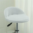 thumbnail image 2 of Curved Back Bar Stool Covers 2/4 PCS Stretch Low Back Chair Protectors Modern Solid Color Pub Counter Round Bar Stool Slipcovers for Kitchen Dining Room Cafe(White,4PCS), 2 of 7