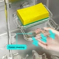 thumbnail image 7 of Soap Dish for Shower, Acrylic Bar Soap Holder with Self-Draining Design, No Drilling Required, Adhesive Mount for RV Bathroom and Kitchen Easy to Clean and Space-Saving, 1 Pcs, 4.84x3.77x2.55", 7 of 7