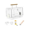 thumbnail image 2 of Stgfyxgs Hamster Cage Bird Carrier Portable Accessories Bird Travel Cage Acrylic Villa Bird Cage for Parrotlets Small Birds Cockatiels Whole Set, 2 of 9
