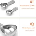 thumbnail image 5 of Stainless Steel Bowl 304 Stainless Steel Triangular Measuring Spoon Measuring Cup Measuring Spoon * 2 Kitchen Essentials 2Pcs，Stainless Measuring Coffee Scoop Tablespoon Short Handle, 5 of 9