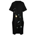 thumbnail image 4 of Vestido largo de tela Orion con bolsillo, vestidos de cóctel informales, vestido de lujo para mujer, 4 of 6