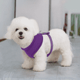 thumbnail image 3 of MoNiBloom No Pull Dog Harness, Pet Vest Adjustable Mesh Breathable Harnesses for Dogs Walking, Purple XS, 3 of 8