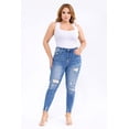 thumbnail image 1 of Jeans skinny con destrucciones /Tallas Extras, 27888 (Azul medio) azul 38, 1 of 5