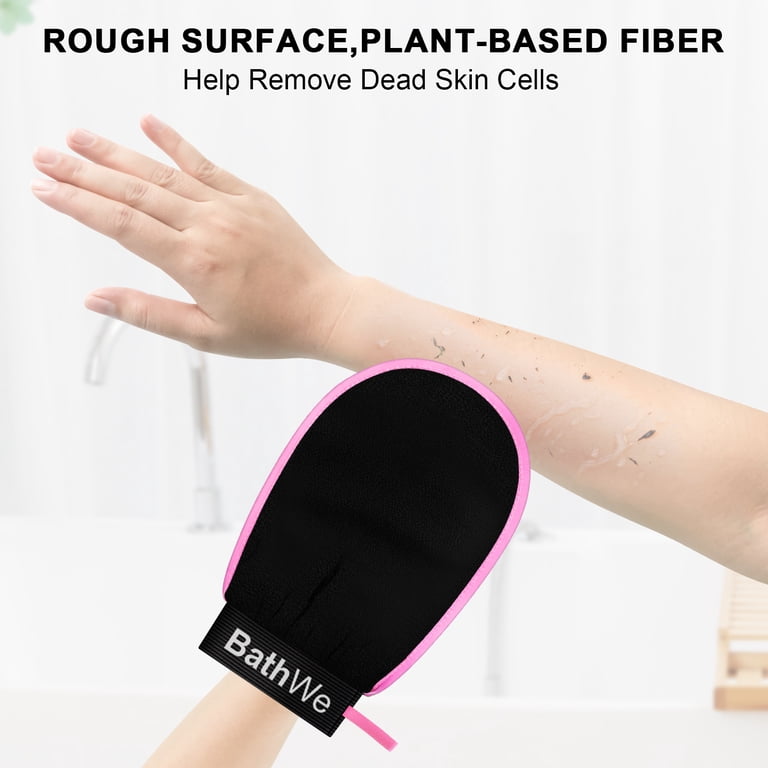 Bathwe Deep Exfoliating Bath Gloves, 2-Pair Pack photo 6