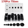 thumbnail image 1 of Car Power Wiring Gasket Assortment Kit 170Pcs Rubber Grommet Firewall Hole Plug, 1 of 9
