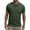 Army Green, variant on Men's Polo Shirts Under $10 Solid Color Exercise Casual Fashion Button Lapel Short Sleeve