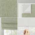 thumbnail image 3 of Sun Zero Pryer 1-Piece Textured 100% Blackout Cordless Roman Shade, 27"X64", Sage Green, 3 of 8