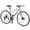 Purple, variant on Adults Hybrid Bike 700C 7 Speeds Road Bike Aluminum Frame City Bicycle for Men Women, Light Green