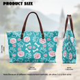 thumbnail image 6 of Eheartsgir Work Bag for Travel Shopping, Large Capacity Waterproof Top Handle Tote Bag, Paw Print, 6 of 6