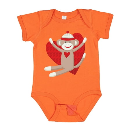 

Inktastic Hug Sock Monkey Gift Baby Boy or Baby Girl Bodysuit