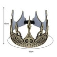 thumbnail image 5 of D-GROEE Simulation Crown for Men - Faux Leathe Men's Crown Prince Tiara for Wedding Birthday Prom Party Halloween Decorations, 5 of 7