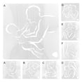 thumbnail image 2 of Walbest Mother's Day Cake Stencil Hollow Out Smooth Surface Plastic Love Pregnant DIY Fondant Template Kitchen Supply, 2 of 7