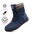 thumbnail image 3 of Winter warm snow boots with plush lining lightweight high boots outdoor waterproof non-slip hiking shoes, 3 of 7