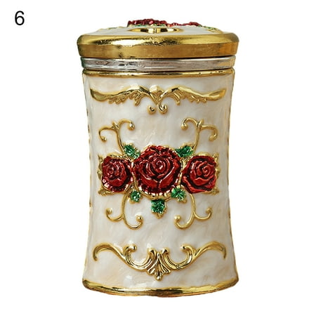 

Mpeace Toothpick Box European Style Large Capacity Plastic Luxury Toothpick Organizer Box Desktop Decor for Home