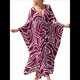 thumbnail image 2 of Vestido Caftán con Estampado Animal para Mujer, Talla Grande, para Playa, Verano 2025 y Rojo Talla Única, 2 of 10