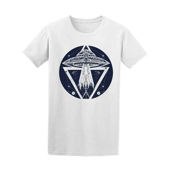 UFO Alien Design Men T-Shirt - Image by Shutterstock, Male 3X-Large