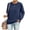 171#Navy, variant on Womens Solid Color Crewneck Pullover Sweatshirts Long Sleeve No Hood Casual Everyday Fall Tops Orange XL