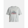 thumbnail image 5 of No Boundaries Oversized Boxy Fit Cropped Length New York City Graphic Tee Shirt, Men's & Big Men's, XS-5XL, 5 of 5