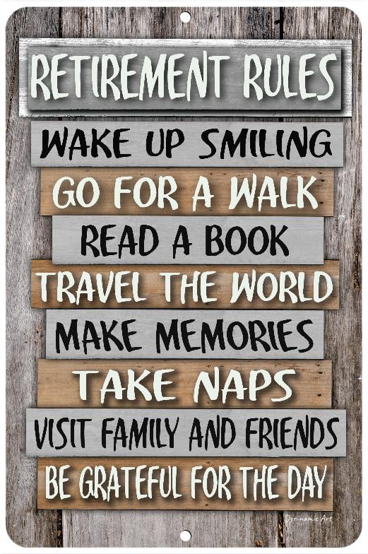 Retirement Rules Sign