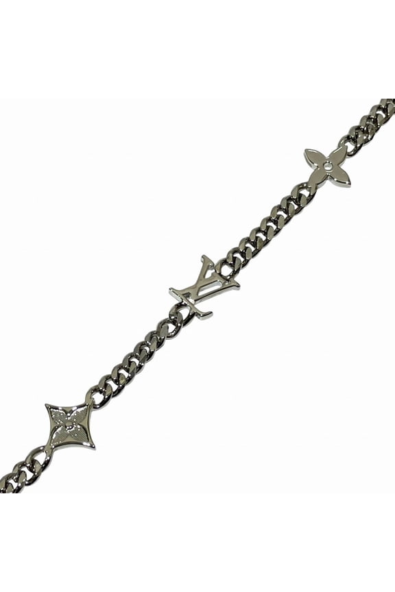 Pre-Owned Louis Vuitton Monogram Raw Necklace, Accessory, Total Weight 26.2g, 64cm, Metal,...