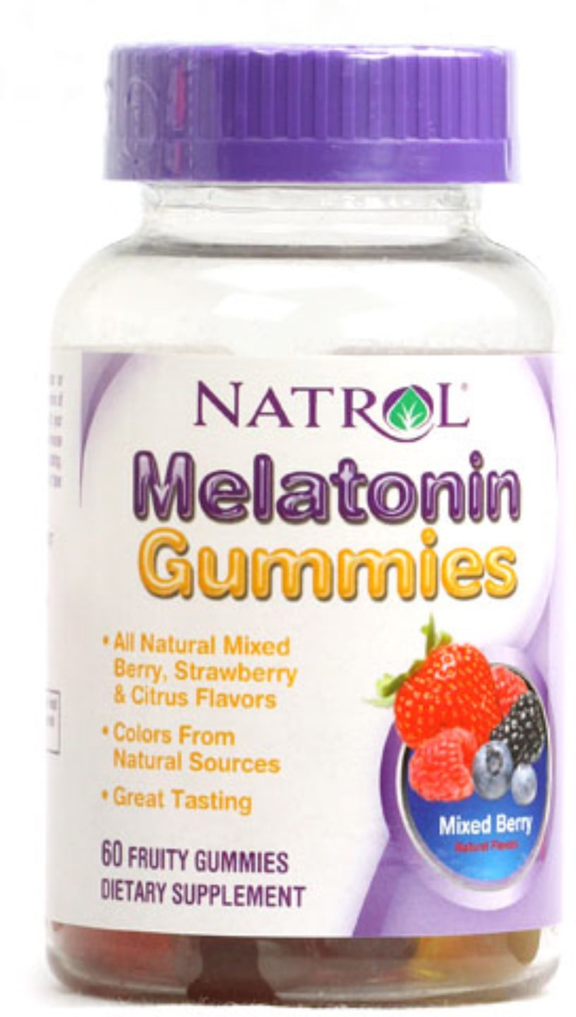 Natrol Melatonin Gummies Mixed Berry 60 ea (Pack of 3) - Walmart.com