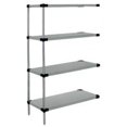 thumbnail image 1 of Quantum Storage AD54-1848SG 4-Shelf Galvanized Steel Solid Shelving Add-On Unit - 18 x 48 x 54 in., 1 of 1