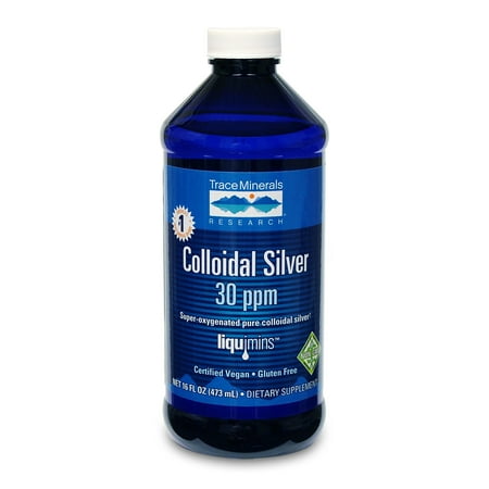 Trace Minerals Colloidal Silver 30 PPM, 16 Oz