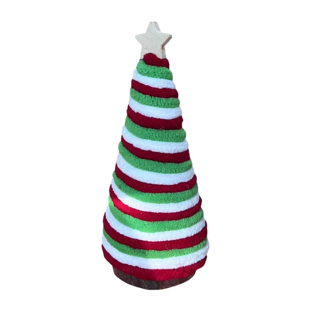 KLKCMS Mini Christmas Tree Ornament Centerpiece Table Decoration Cute Remembrance Gift 6.5x16 cm