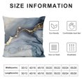 thumbnail image 5 of ERAPDAUR Blue and Gold Pillows, Modern Abstract Marble Texture Blue Gold Watercolor Print Art Home Bedroom Decorations Soft Throw Pillow Cover, Drawing Boho Pillow Case Pillowcase 18x18in, 5 of 5