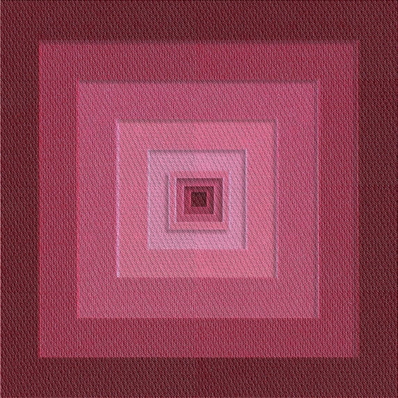 Ahgly Company Indoor Square Patterned Dark Pink Novelty Area Rugs, 7' Square
