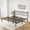 Black(Metal), variant on Gianna Twin Metal Platform Bed Frame with Steel Slat Support, Underbed Storage, No Box Spring Needed, Easy Assembly
