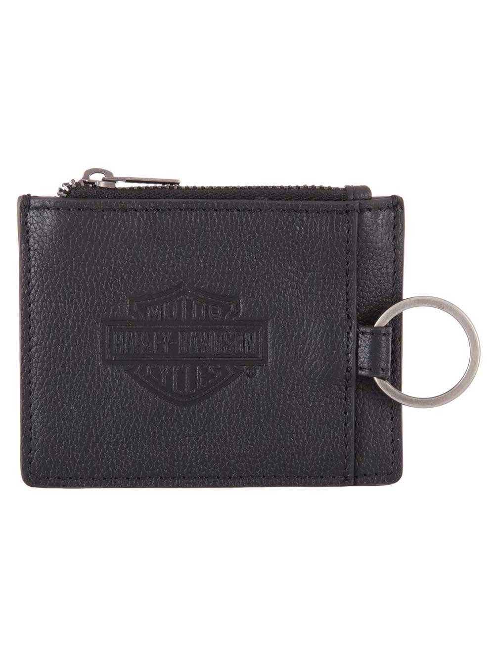 HarleyDavidson Men's Bar & Shield Enzo Slim Wallet w/ RFID Black