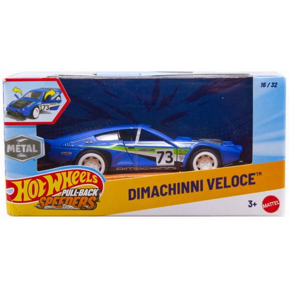Hot Wheels Pull-Back Speeders Dimachinni Veloce Diecast Pull-Back Car