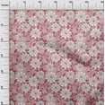 thumbnail image 3 of oneOone Tissu Polyester Spandex Rose Clair Floral Rétro Matériel de Robe Tissu Imprimé Tissu au Mètre 56 Pouces de Large, 3 of 5